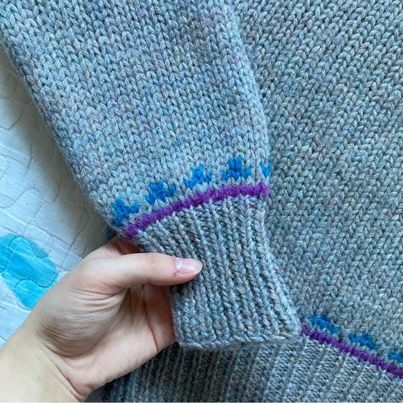 Vintage 90s Fair Isles Colourful Wool Sweater 🦄 - Picture 5 of 6